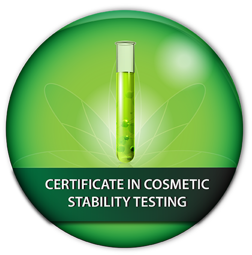 Certificate in Cosmetic Stability Testing badge
